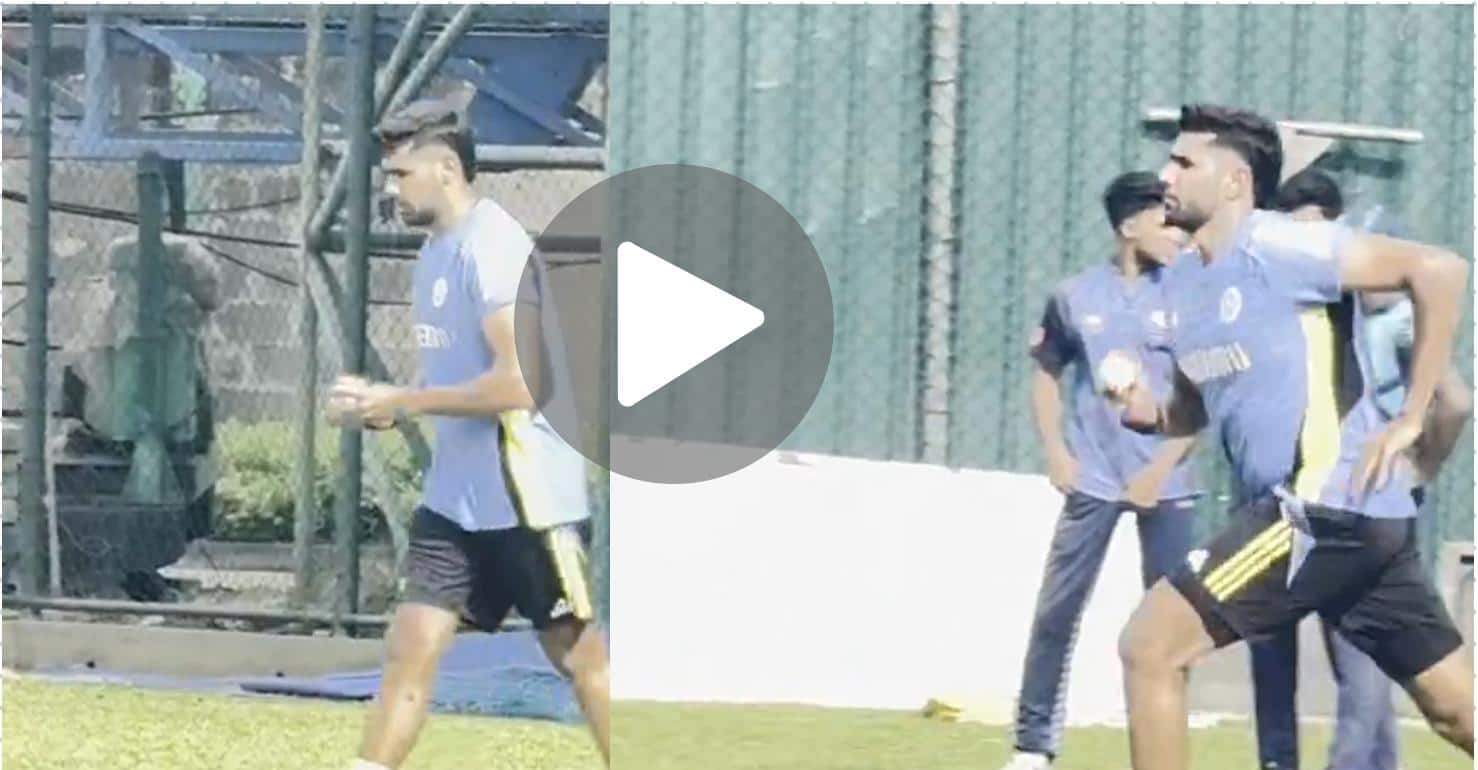 [Watch] Potential Debutant Harshit Rana Sweats It Out In Nets Ahead Of SL ODIs